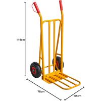 Carretilla de Mano Plegable Capacidad de Carga Máxima 300 kg Ruedas Neumáticas - details 8