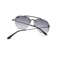 Gafas de Lectura de Sol Bifocales sin Lima de Doble Puente Lentes Grises Visión Cercana y Lejos - details 6