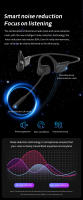 auriculares con micrófono PARAMITA DG09 resistente al agua IPX5 para trabajo y correr con reducción de ruido Bluetooth 5.3 marca StarSky auriculares inalámbricos normales con batería - details 1