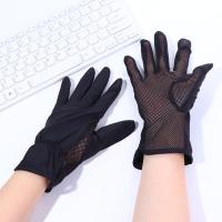 Conducción de malla elástica transpirable seda de hielo guantes de conducción de verano mitones guantes de protección solar con pantalla táctil - details 29
