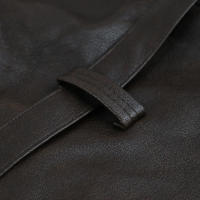 Chaqueta de cuero de manga larga con cuello atado, temperamento de moda, estilo de viaje, otoño e invierno, 2024 - details 10