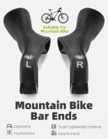 WEST BIKING-empuñaduras interiores para manillar de bicicleta de montaña, accesorio de diseño ergonómico, de nailon, 22,2mm - details 0