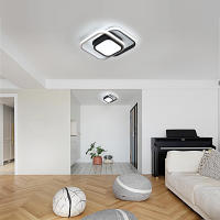 Goeco Luz de techo LED moderna Montaje semivestido Eficiencia energética 2500LM Aluminio - details 3
