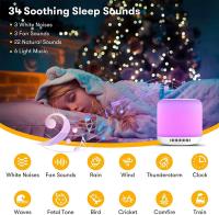 Musica para dormir bebe multifunción luz nocturna regalo cumpleaños - details 5