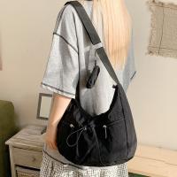 Bolso cruzado de estilo coreano, bolso plisado con cordón de gran capacidad, versátil, ligero con monedero - details 5