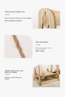 Hamaca con columpio para gatos extraíble, hamacas de madera lavables de doble capa para cachorros, muebles colgantes divertidos para dormir para gatos, sala de estar - details 1