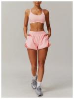 Sujetador de Yoga cruzado con espalda con fugas para mujer, Top deportivo ajustado a prueba de golpes de secado rápido para gimnasio, Top deportivo para correr al aire libre, camiseta sin mangas de Color sólido - details 8