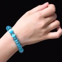Cuentas de 10mm, regalo Feng Shui, pulsera de piedra de ojo de gato Natural para mujer, amuleto de buena suerte hecho a mano, joyería - details 2