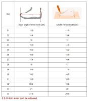 Zapatos de cuero para niñas, mocasines planos de cuero PU suave para niños, mocasines sin cordones con lazo de cinta, princesa dulce, sencillo, clásico, talla 21-34, nuevo - details 0