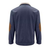 Ohsisa 2025 Primavera y otoño Sudadera con capucha deportiva informal de manga larga americana con cuello levantado para hombre - details 5