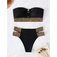 Nuevo traje de baño de dos piezas para mujer estilo Ins Sexy Bikini de playa hueco - details 1