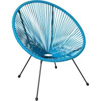 Juego de Sillas de Jardín Exterior Estilo Acapulco Resistente a la Intemperie, Polietileno para Cintas y Patas, Hasta 120kg Negro - details 29