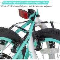Bicicletas Infantiles para Niños y Niñas 20 Pulgadas 1 Velocidad, Bicicletas con Horquilla de Suspensión y Freno en V, Rosa/Negro/Verde Menta/Azul - details 4