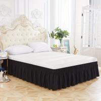 Falda De Cama Elástica De Color Puro, Suministros De Ropa De Cama Suave Para La Cama, 1 unidad - details 8