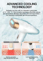 Vancostar-depiladora láser de refrigeración 3 en 1 para hombres y mujeres, rejuvenecimiento de Flash, eliminación de acné, recortadora, uso doméstico, depilación IPL, 999900 - details 1