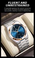 Reloj de Lujo para Hombres UTHAI Automático, Correa de Cuero, Resistente al Agua, Luminoso, Calendario, Regalo - details 3