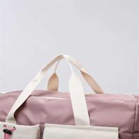Bolsas de lona de viaje impermeables con separación de bolsillo seco y húmedo de gran capacidad personalizadas con compartimento para zapatos - details 12