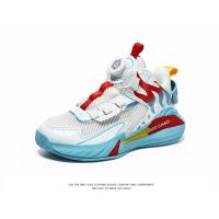 Nuevos zapatos ligeros de baloncesto para niños, zapatos deportivos con hebilla giratoria para niños, zapatillas deportivas transpirables para correr, zapatos de tenis para niños al aire libre - details 27