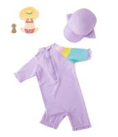 Conjunto de Natación de Moda para Niñas Pequeñas 2025 Traje de Baño de Surf con Gorra - details 19