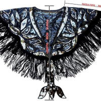 Chal de Encaje Fino Versátil con Cuentas de Malla y Abalorios Vestido Corto Pequeño, Chaleco, Capa, Cárdigan Pequeño, Prenda Exterior Decorativa - details 5