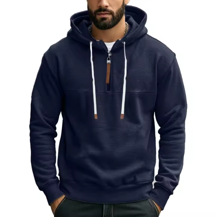 Nuevo suéter casual de moda de primavera, sudadera con capucha para hombre, top, sudadera de manga larga - 1