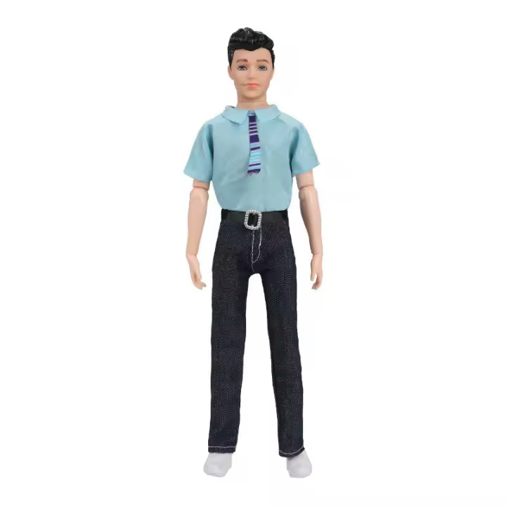 Muñeca Ken de Moda a Escala Completa 30cm con Ropa y Accesorios Juguetes para Niños con Movimiento en los Juntas - 1