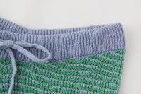 Conjunto de Moda para Mujer OUWU Camisa con Cuello de Raya y Pantalones Cortos Elásticos - details 22