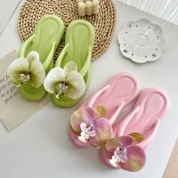 Elegante Pantufla de Orquídea de Mariposa de Verano Sandalia de Vacaciones Antideslizante para Mujeres Uso Interior y Exterior - details 9