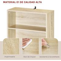 Estantería de 5 Compartimentos Estantería Mara para Libros Estantería Blanca para Biblioteca - details 12