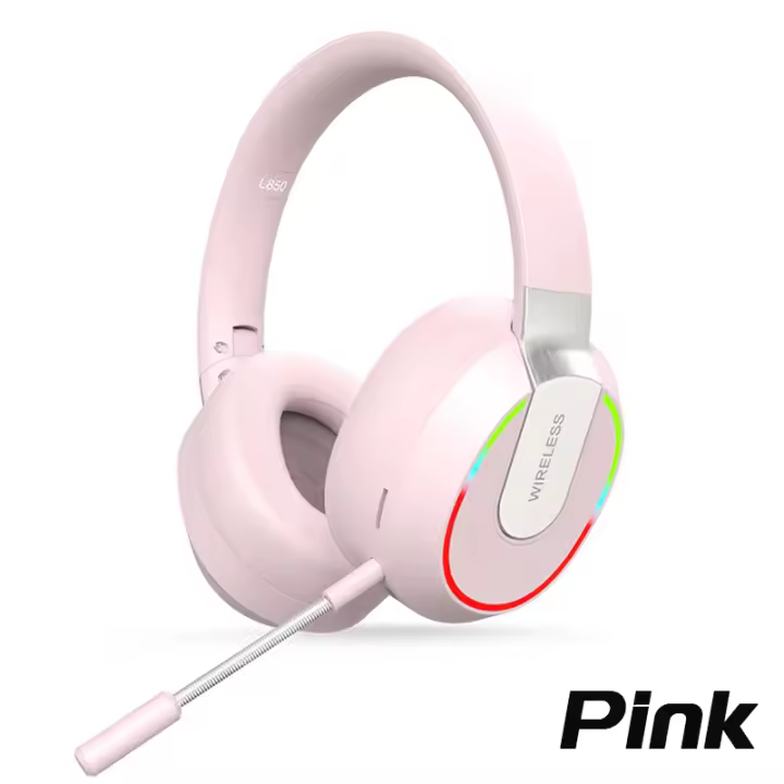 Auriculares inalámbricos con Bluetooth dinámicos RGB Luz LED HIFI cancelación pasiva de ruido juego entretener - 1