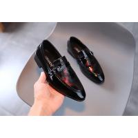 Zapatos de cuero de estilo británico para niños, calzado de tacón bajo, Punta puntiaguda, versátil, para boda - details 6
