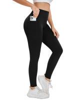 Leggings Deportivos de Hilo Sin Costuras de Alta Cintura Pantalones de Yoga para Mujeres con Bolsillo - details 3