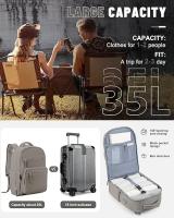 Mochila de Viaje Impermeable con Carga USB 14 Pulgadas Laptop Aprobada para Vuelo - details 3
