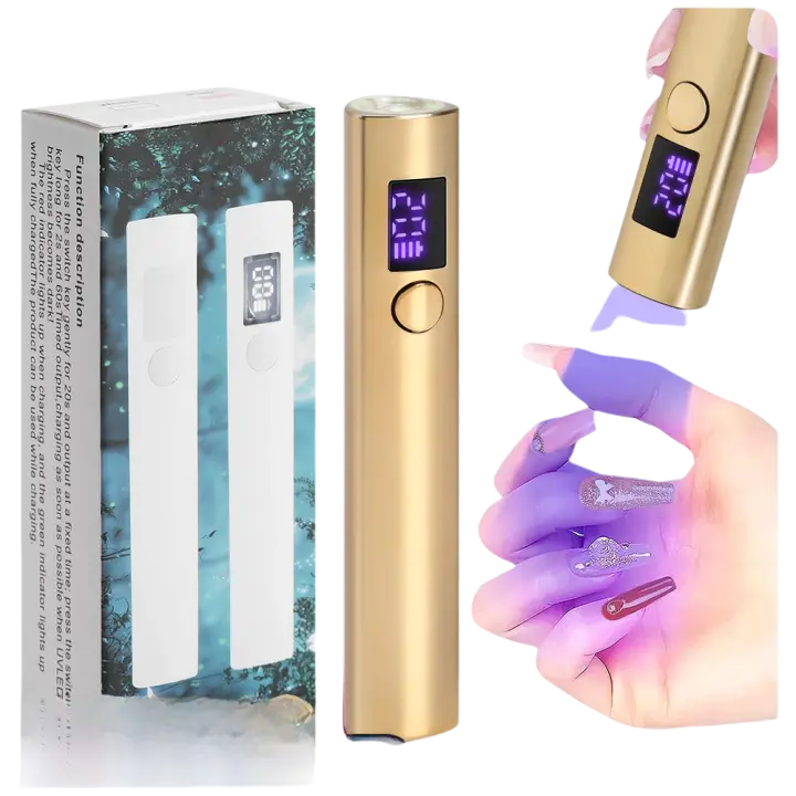 Secador UV LED Portátil Cureado Rápido de Esmalte Gel Lámpara de Manicura Recargable - 1