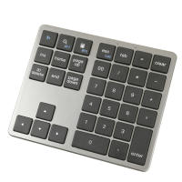 Teclado numérico inalámbrico ultradelgado con Bluetooth 2,4G, teclado numérico recargable por USB para IOS y Android, teclado Digital para ventana - details 10