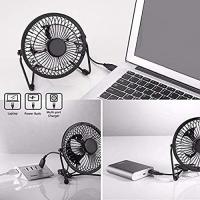 Ventilador silencioso de escritorio USB, Negro, Mini, portátil para Oficina o en casa - details 5