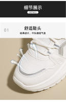 Ins versión coreana nuevo papá para mujeres 2025 primavera ligero estudiante deportes correr casual al aire libre zapatos de suela gruesa - details 6