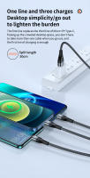 Cable de carga súper rápida 3 en 1, 6A, 66W, 1,2 M, 2M, cargador Micro USB tipo C, nailon trenzado para iPhone, Xiaomi, Samsung - details 1
