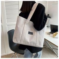 Bolso de mano de tela de cáñamo para mujer, bolso de hombro espacioso, bolso de mensajero versátil con cierre de cremallera, con múltiples bolsillos, para lavar a mano o limpiar en seco - details 5
