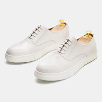 Zapatos casuales de cuero para hombre, zapatos de hombre de moda versátiles con cordones de piel de vaca. - details 17