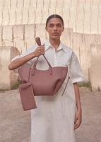 Bolso de mano de color sólido para mujeres, material de cuero de vaca, bolso de axila, moda - details 17