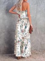 Vestido estampado con volantes y un solo hombro - details 2