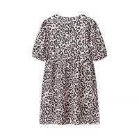 - Venta de verano de la temporada, camisas con cinturón de color puro para mujer, minivestidos de manga corta con cuello redondo, regulares - details 6