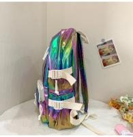 Mochila coreana de gran capacidad para estudiantes de secundaria y universidad, nueva mochila láser versátil de estilo japonés - details 25
