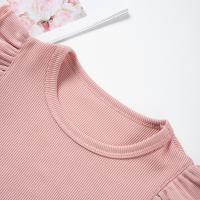 Conjunto De Verano Para Bebé Niña 2024 Shorts Y Camiseta Cómodo Transpirable Ropa De Casa Estilo Casual Sin Mangas Cuello Redondo - details 22