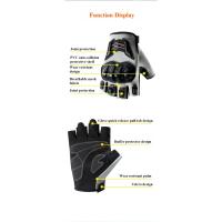 Guantes de motocicleta para exteriores, medio dedo, transpirables, resistentes al desgaste, antideslizantes, anticaída, para ciclismo de carreras, guantes para bicicleta eléctrica - details 2