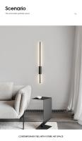 Tira de LED moderna y minimalista, lámpara de pared de cobre para sofá, sala de estar, fondo, dormitorio, mesita de noche, pasillo - details 3