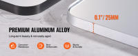 SucceBuy Espejo de maquillaje montado en la pared - 22"x 30", 0.15" de espesor, marco de aleación de aluminio, película a prueba de explosiones, resistente a los arañazos - details 2