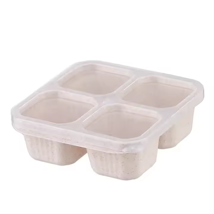 Bolsas de Almuerzo Reutilizables de 4 Rejillas Portátiles para Niños y Adultos - 1