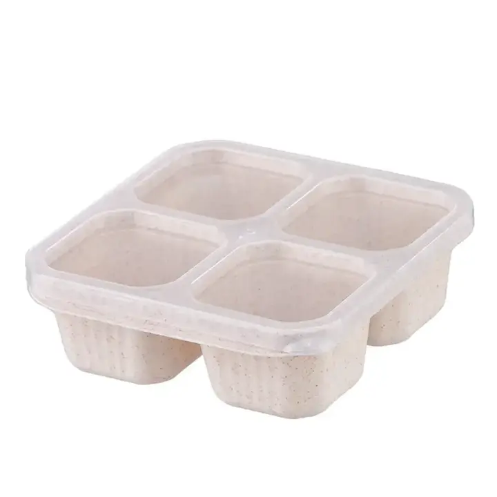 Bolsas de Almuerzo Reutilizables de 4 Rejillas Portátiles para Niños y Adultos - 1